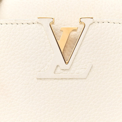 Louis Vuitton Taurillon Capucines BB Blanc Casse 8 of 12