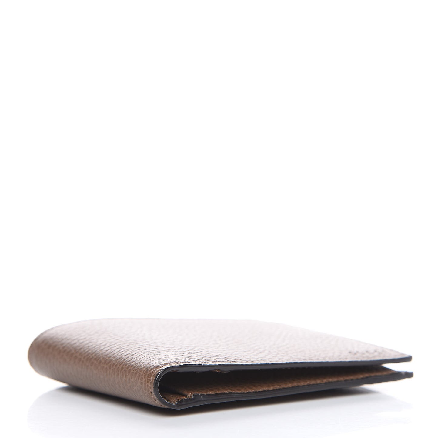 Dollar Calfskin Bi-Fold Wallet Brown