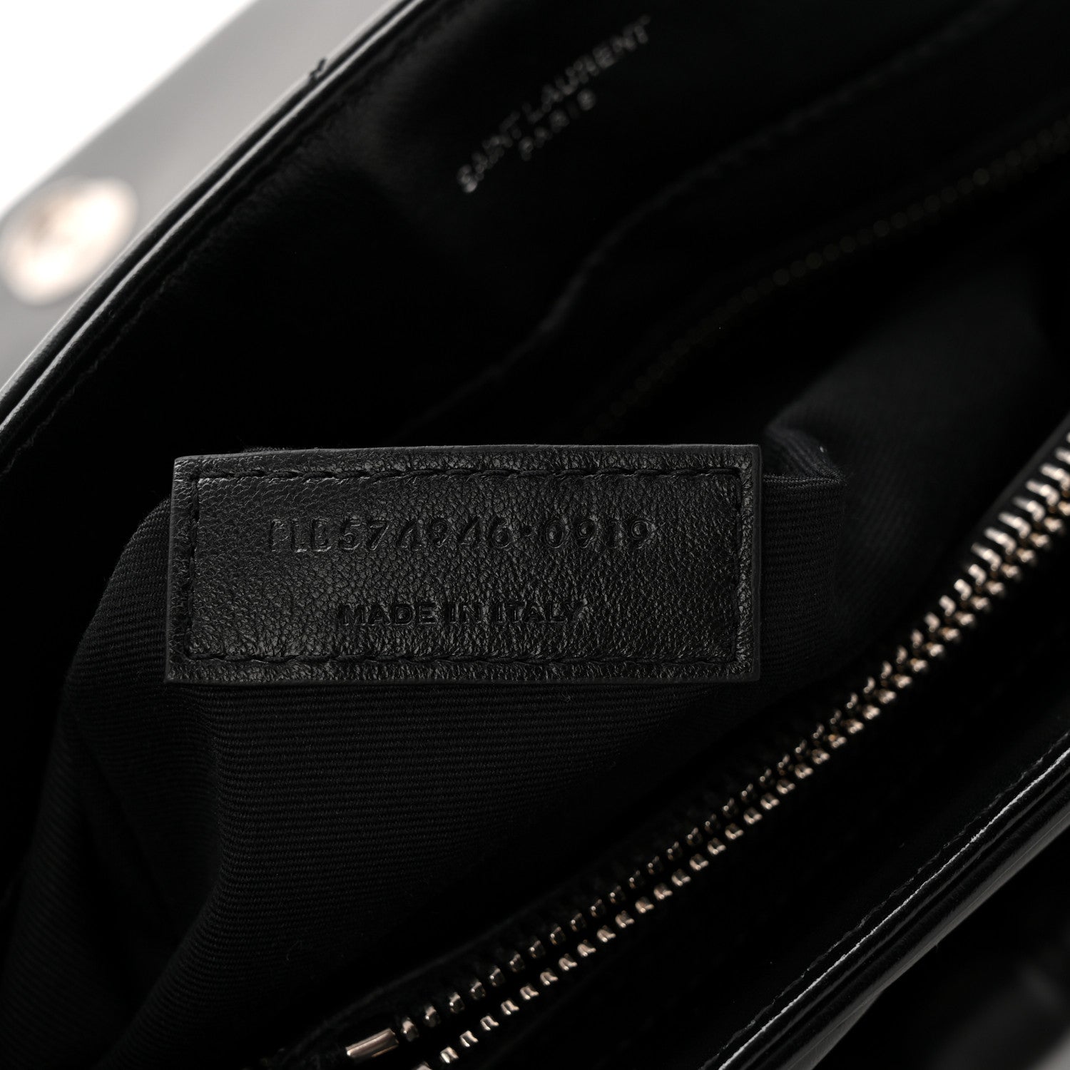 Saint Laurent Calfskin Y Quilted Monogram Medium Loulou Chain Satchel Black 6 of 9