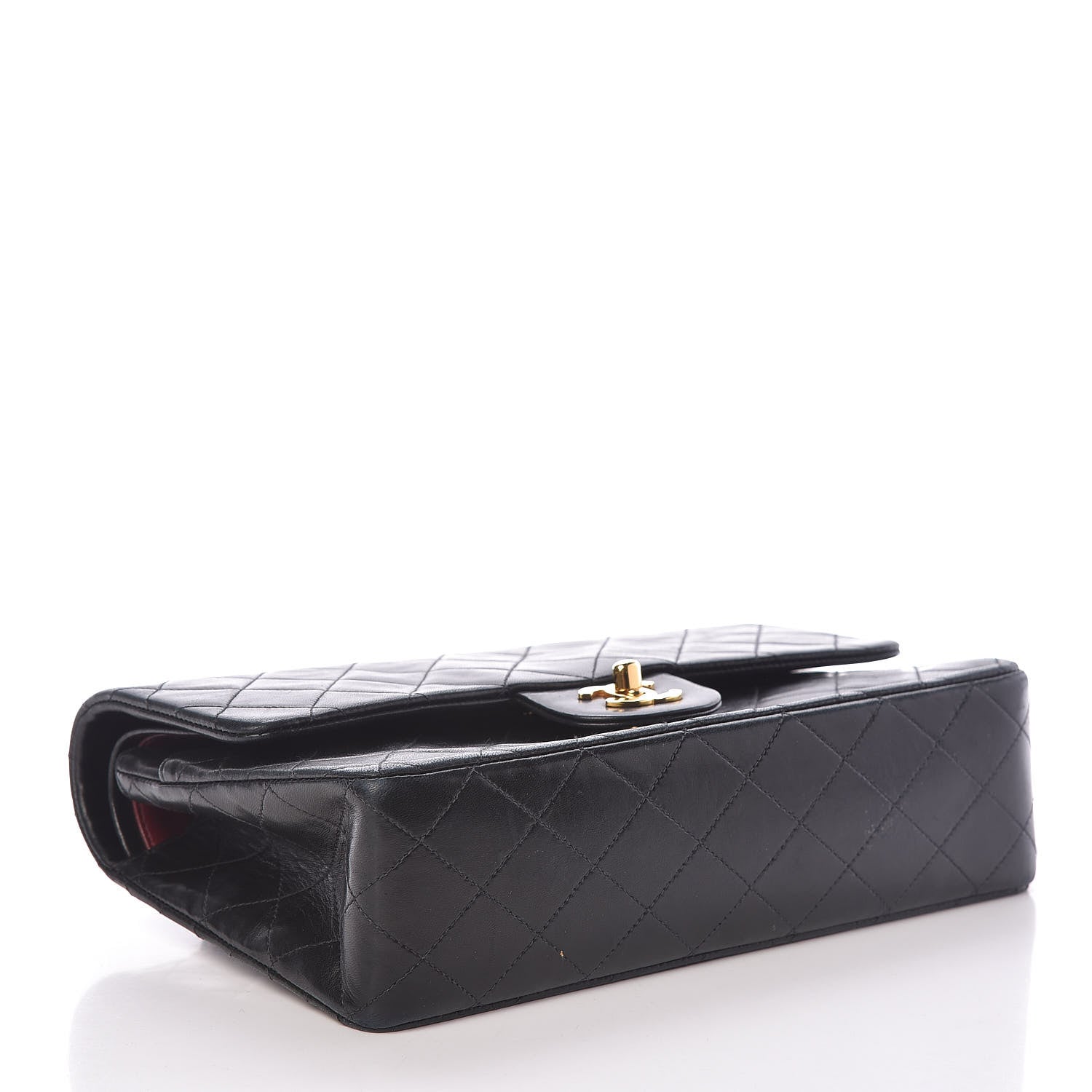 Chanel Lambskin Quilted Medium Double Flap Black 4 of 19