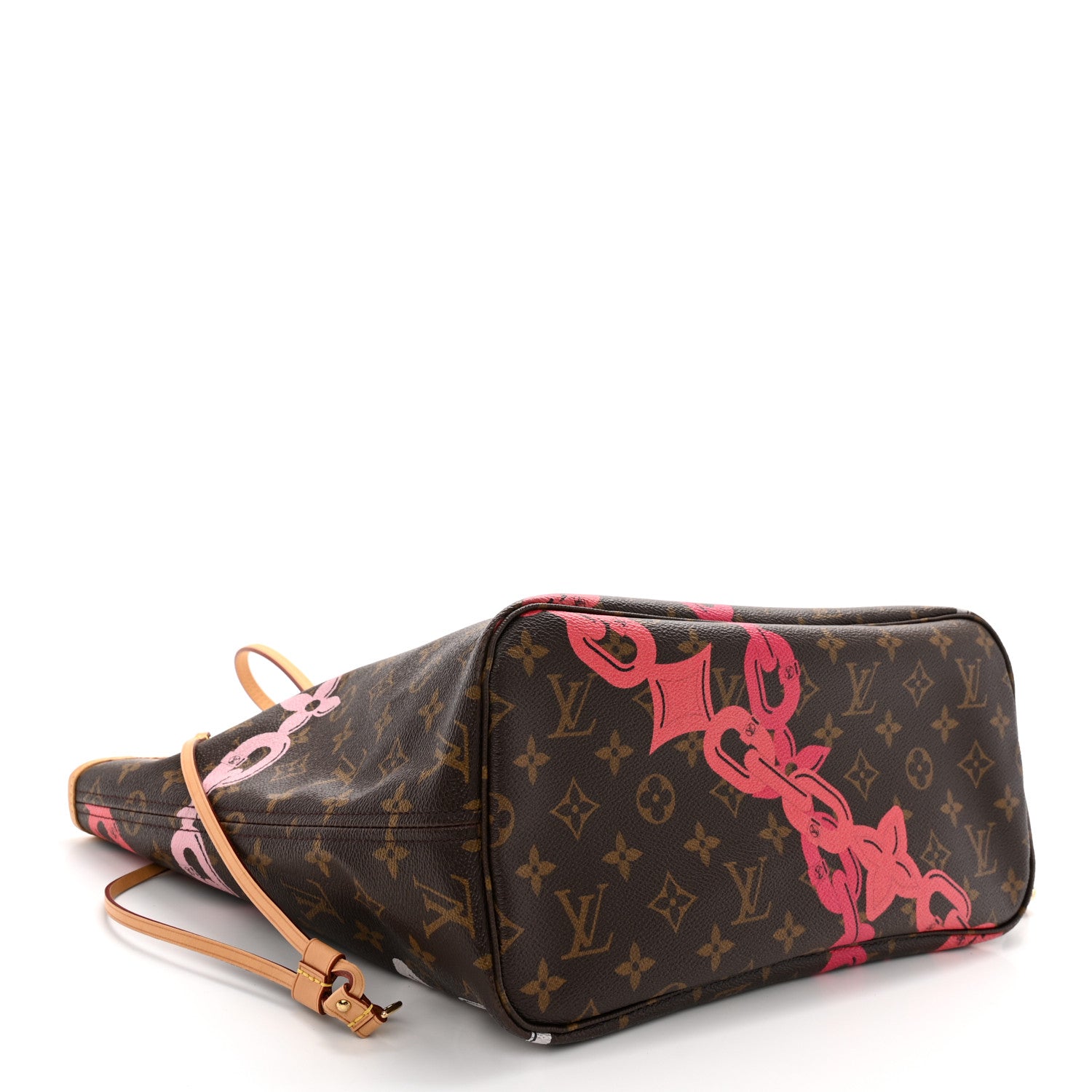 Louis Vuitton Monogram Bay Neverfull MM Rose Ballerine Poppy 4 of 11