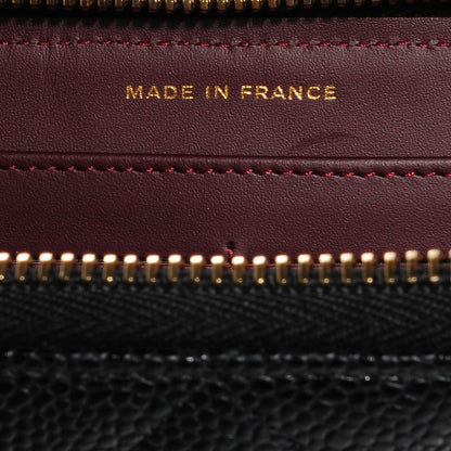 Chanel Caviar Quilted Large Gusset Zip Around Wallet Black 6 of 8