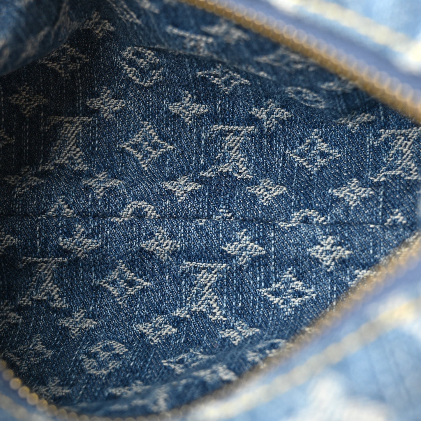 Monogram Denim Hills Pochette Blue