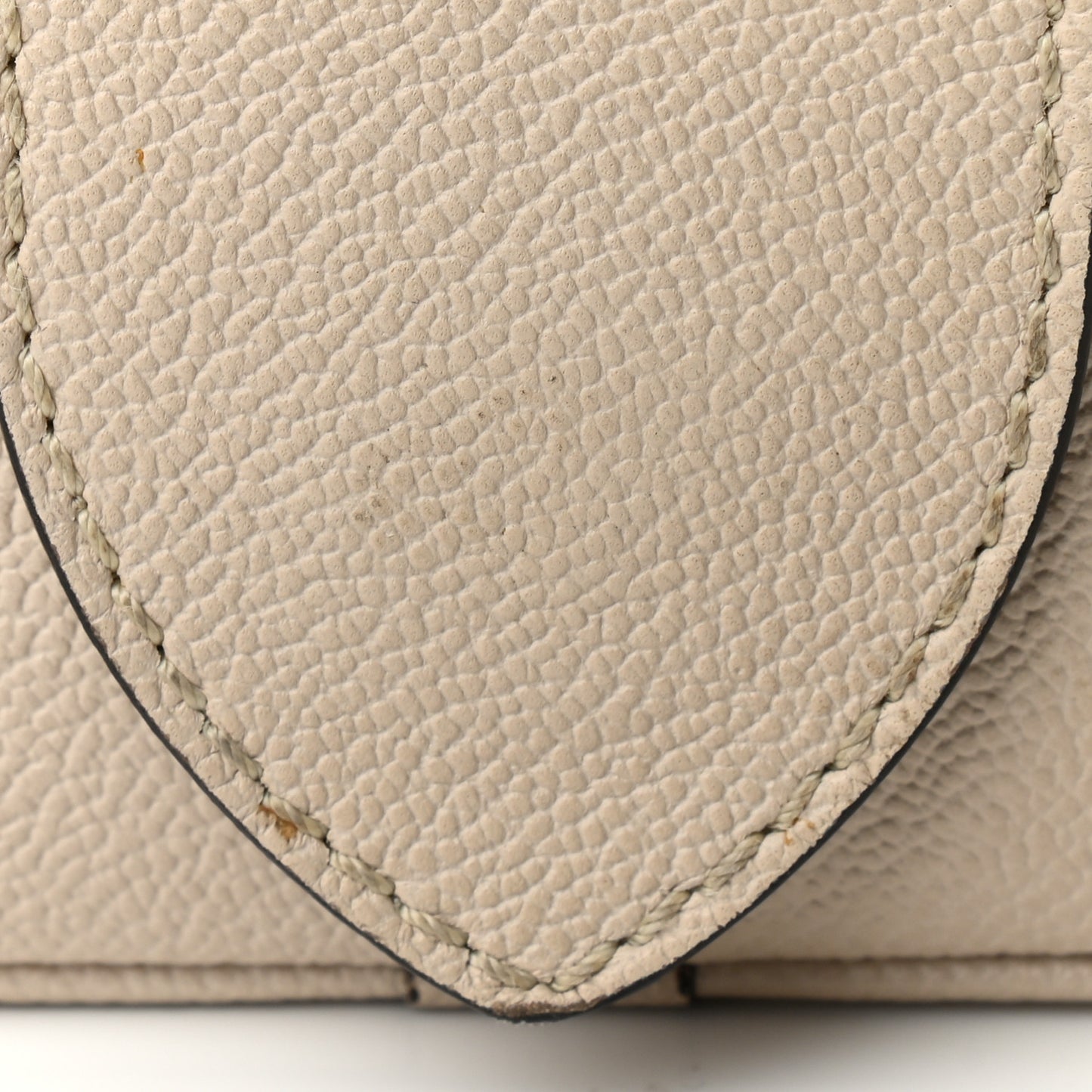 Soft Grain Calfskin Small Buckle Zip Bag Limestone