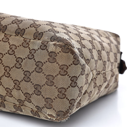 Gucci Monogram Medium Horsebit Chain Hobo Dark Brown 8 of 13
