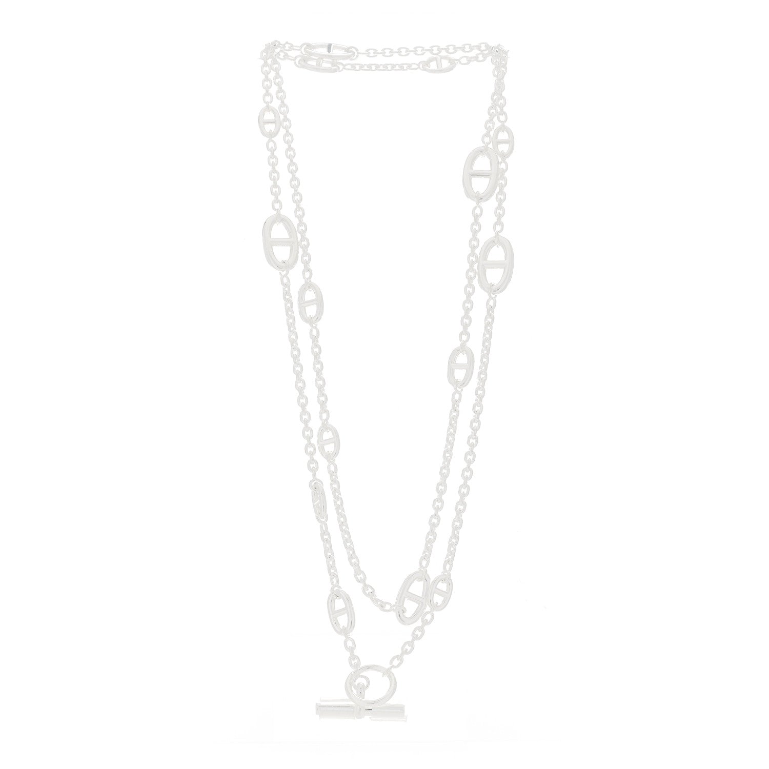 Hermes Sterling Silver Farandole Necklace 120 3 of 3