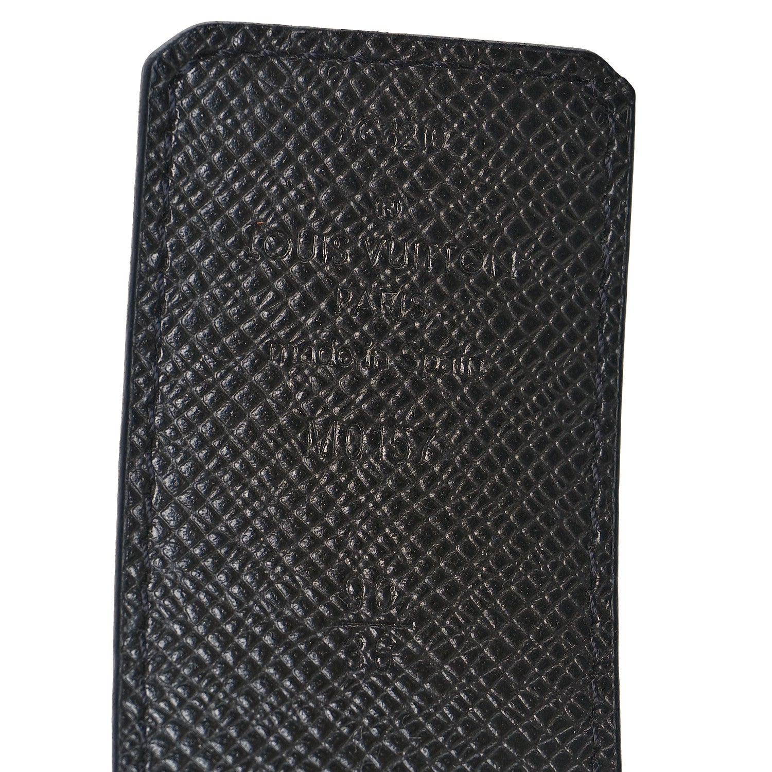 Louis Vuitton Monogram Eclipse Taigarama 40mm LV Initiales Reversible Belt 90 36 Black 5 of 5