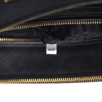 Prada Saffiano Medium Galleria Double Zip Tote Black 9 of 12