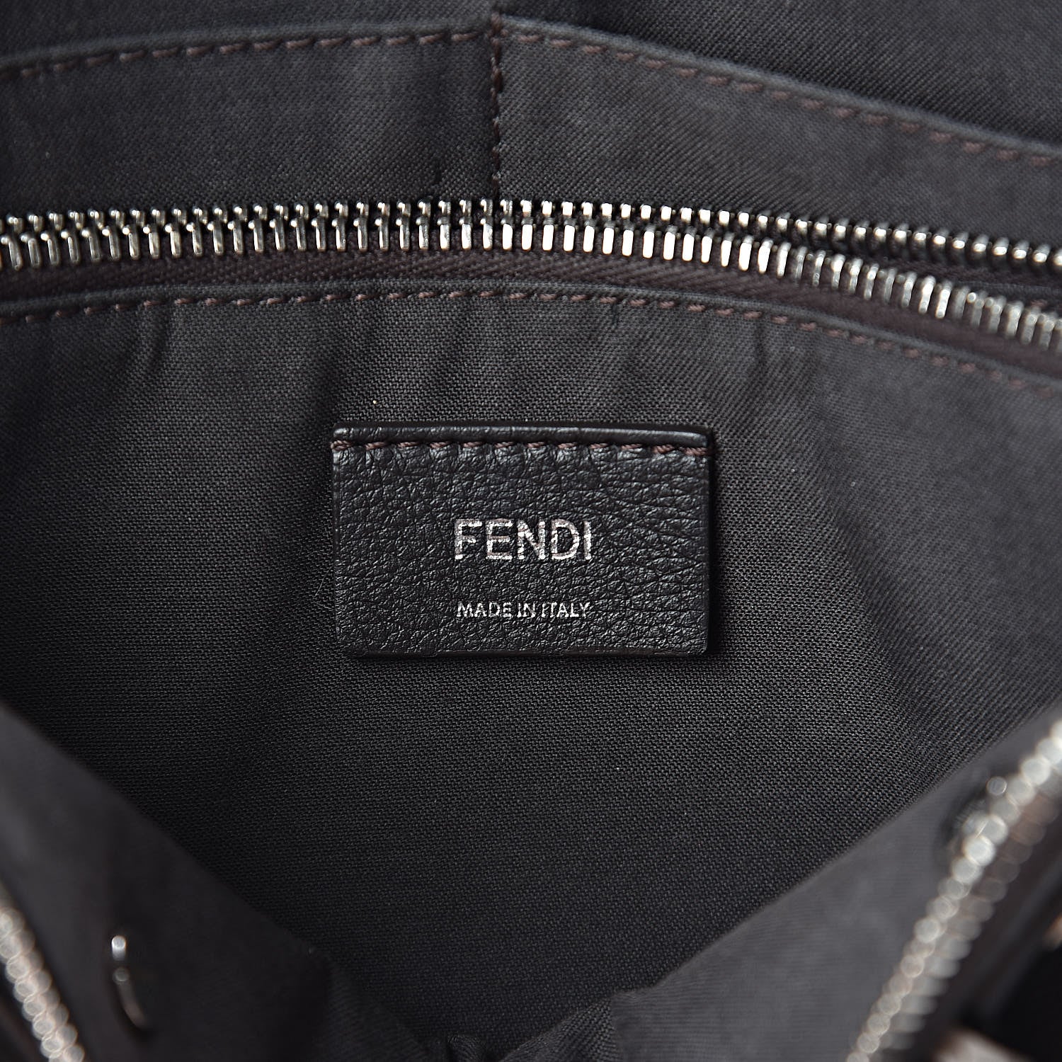 Fendi Vitello Dolce 4 Color Medium By The Way Boston Bag Carbone Grigio Polvere Multicolor 6 of 12