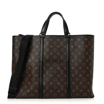 Louis Vuitton Monogram Macassar Weekend Tote GM 1 of 9