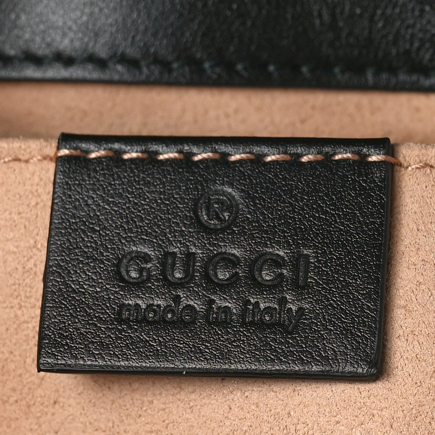 Calfskin Matelasse Mini GG Marmont Shoulder Bag Black