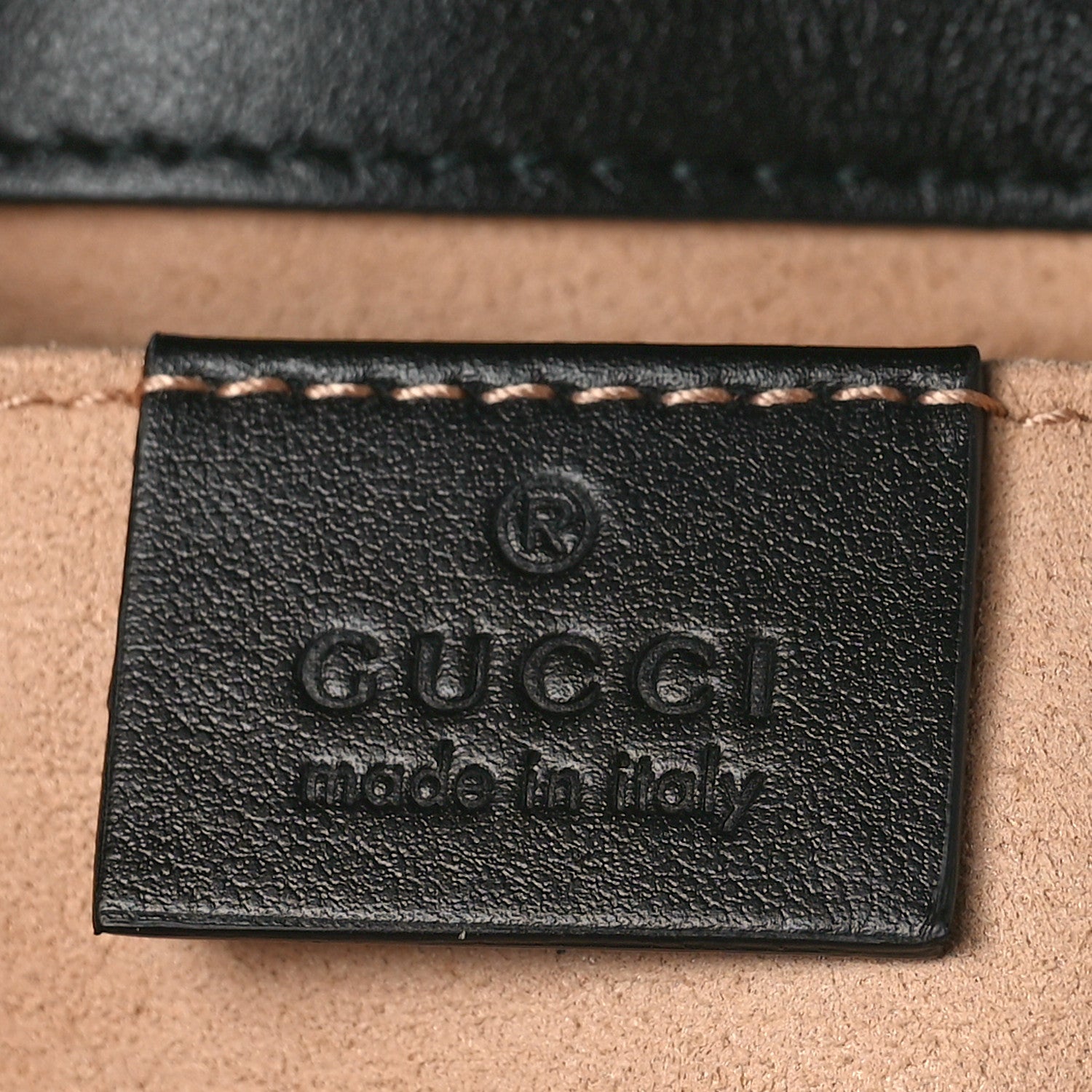 Gucci Calfskin Matelasse Mini GG Marmont Shoulder Bag Black 6 of 9