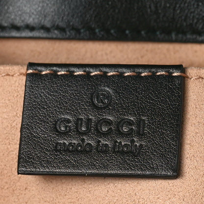 Gucci Calfskin Matelasse Mini GG Marmont Shoulder Bag Black 6 of 9