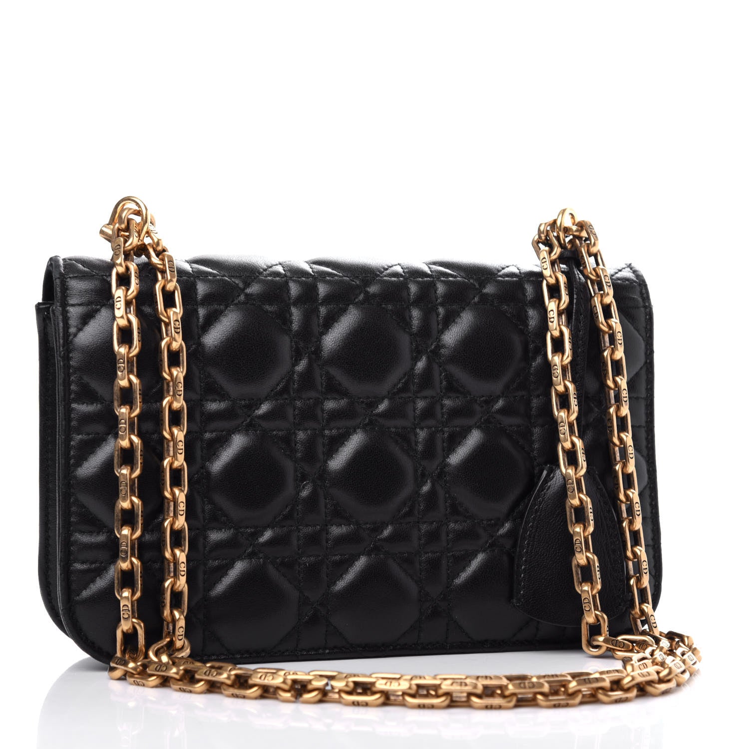 Christian Dior Lambskin Cannage Small Dioraddict Flap Bag Black 3 of 11