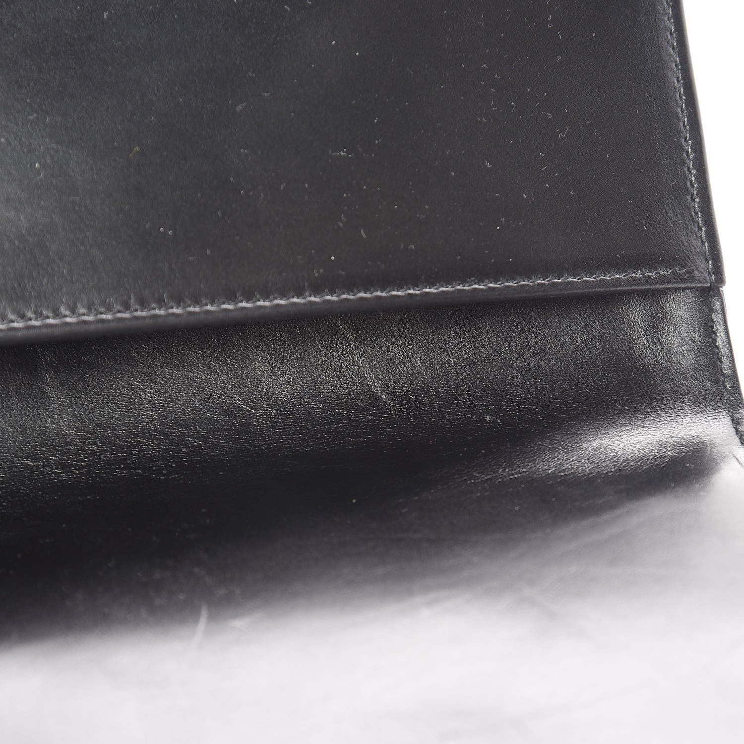 Saint Laurent Calfskin Monogram Smoking Clutch Black 8 of 9