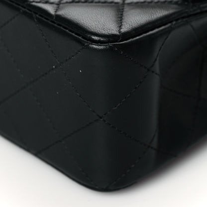 Chanel Lambskin Quilted Small Double Flap Black 10 of 12