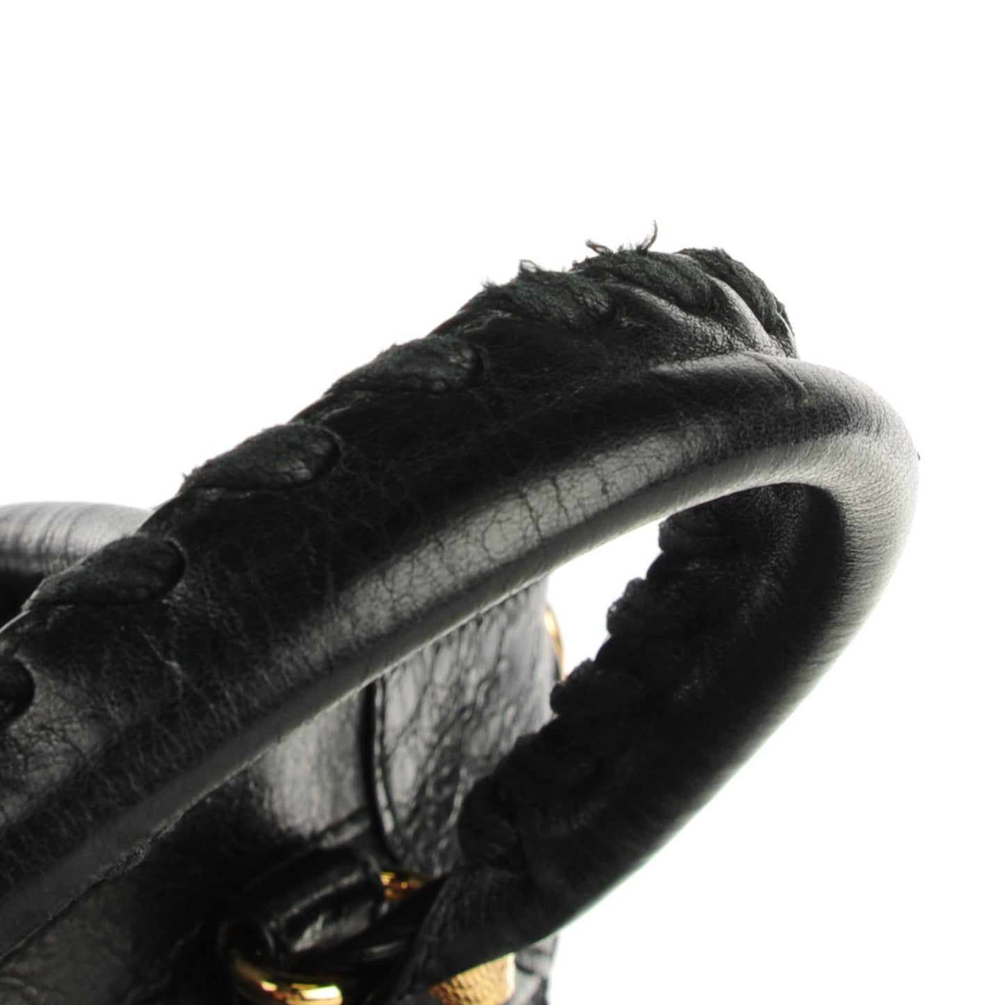 Agneau Giant 12 Gold Hardware Velo Black