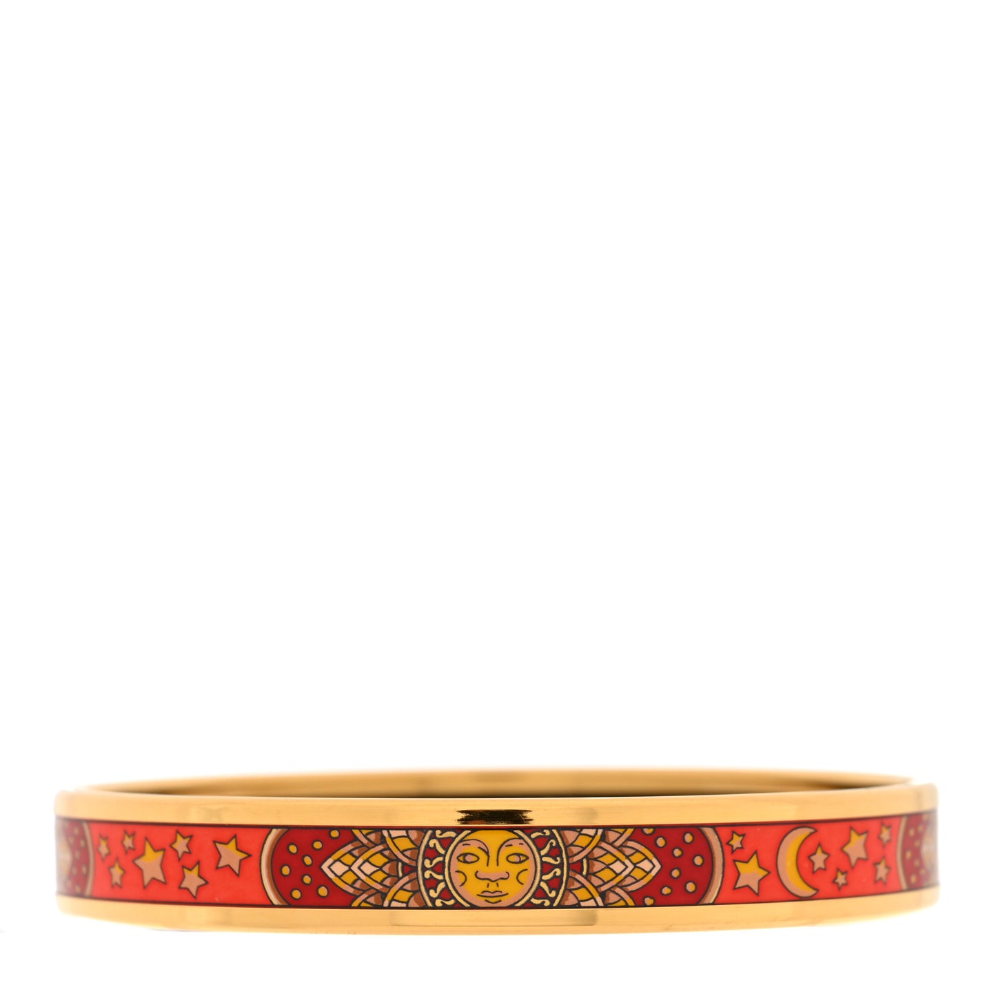 Enamel Printed Narrow Sun Moon Bracelet 65