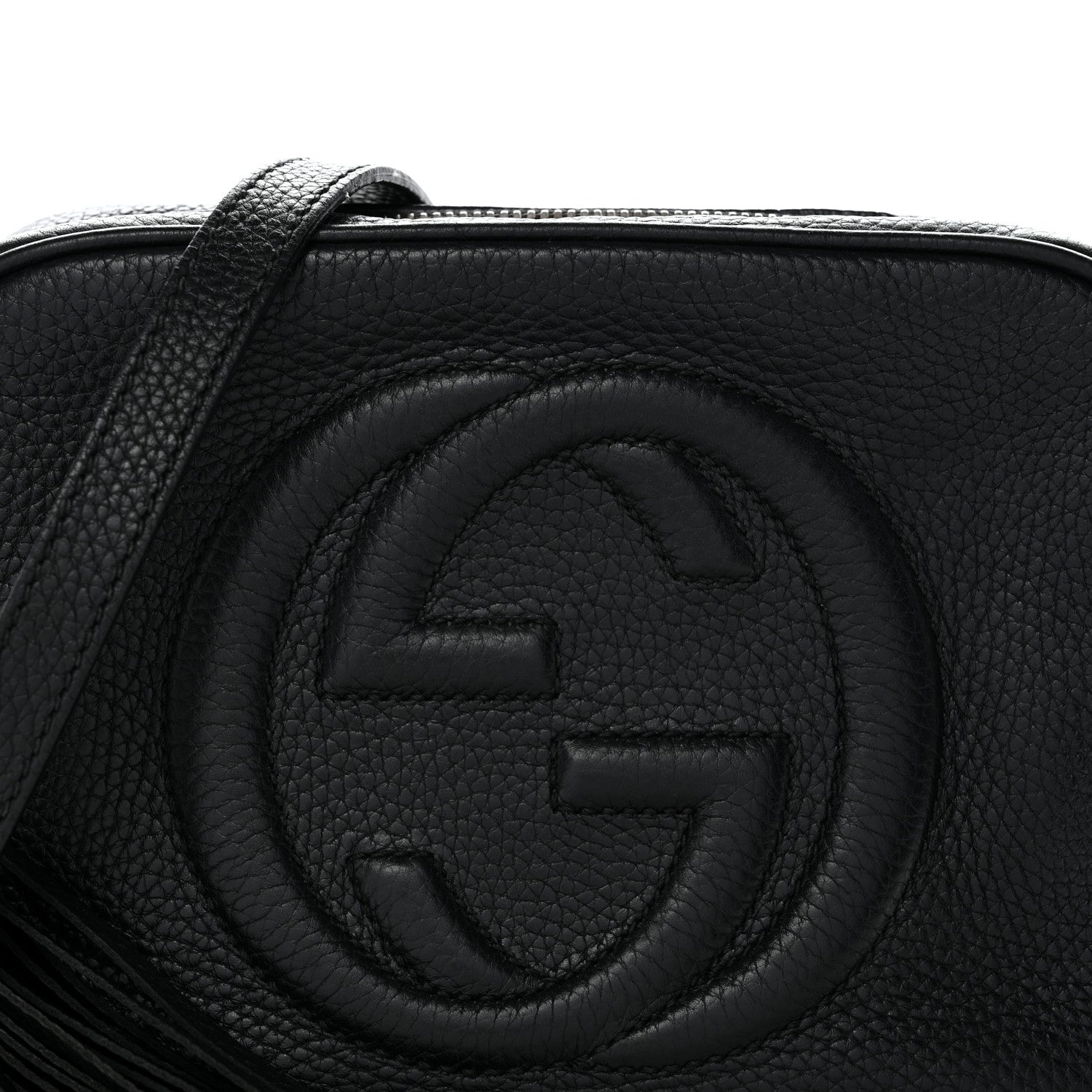 Gucci Pebbled Calfskin Small Soho Disco Bag Black 9 of 12
