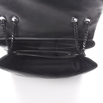 Saint Laurent Calfskin Y Quilted Monogram Medium Loulou Chain Satchel Black 4 of 8