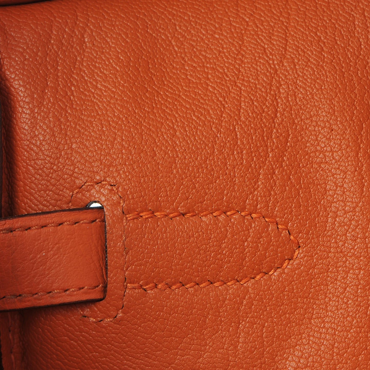 Taurillon Clemence Birkin 35 Orange