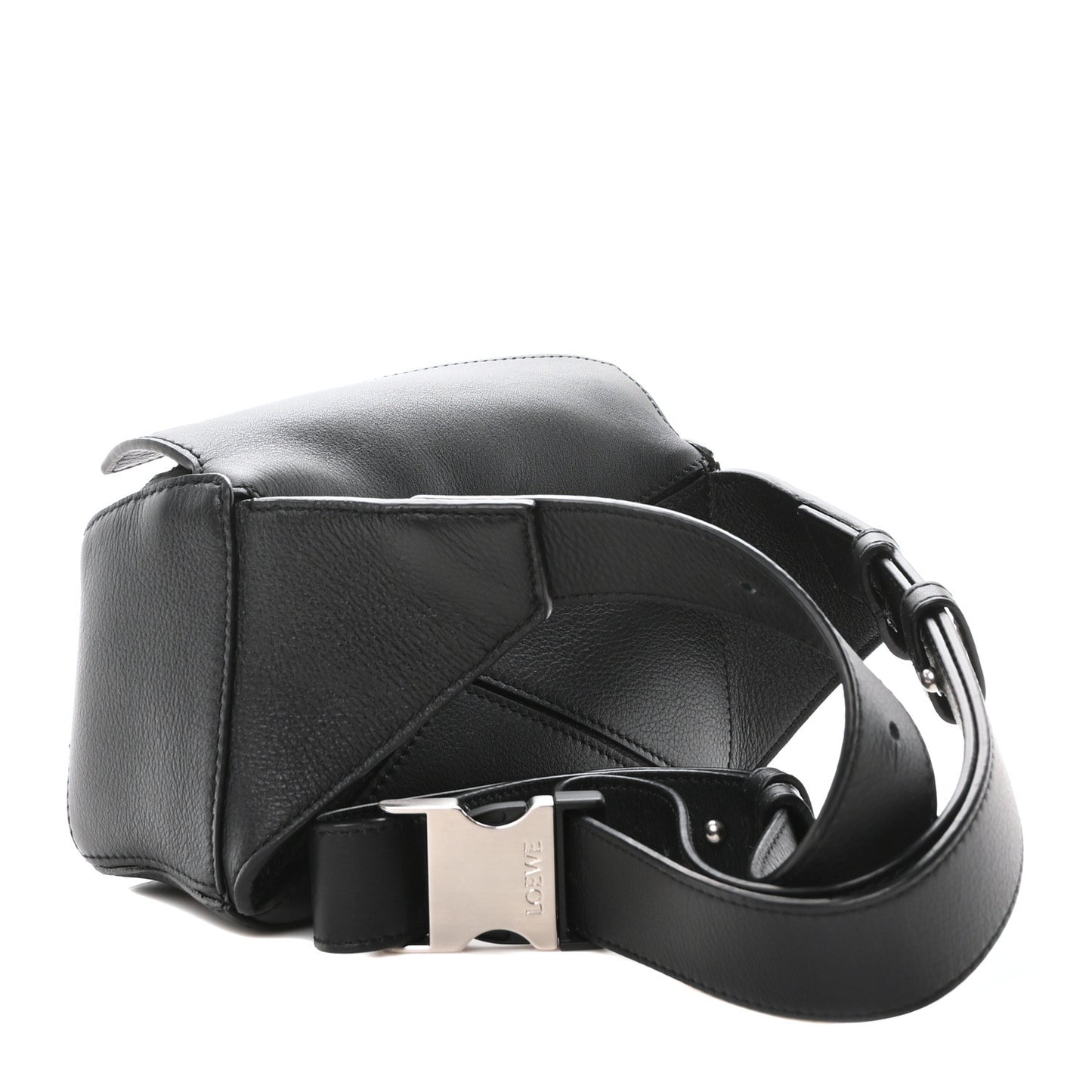 Calfskin Mini Puzzle Bumbag Black