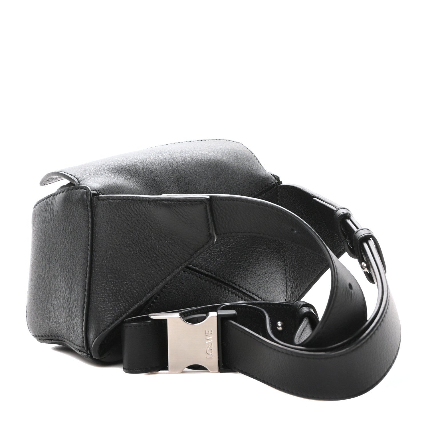 Loewe Calfskin Mini Puzzle Bumbag Black 4 of 9