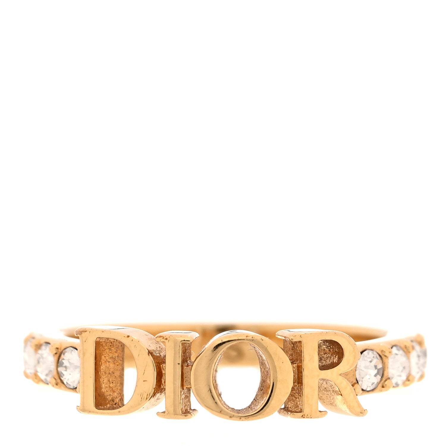 Christian Dior Metal Crystal DIO(R)EVOLUTION Ring S 50 5.5