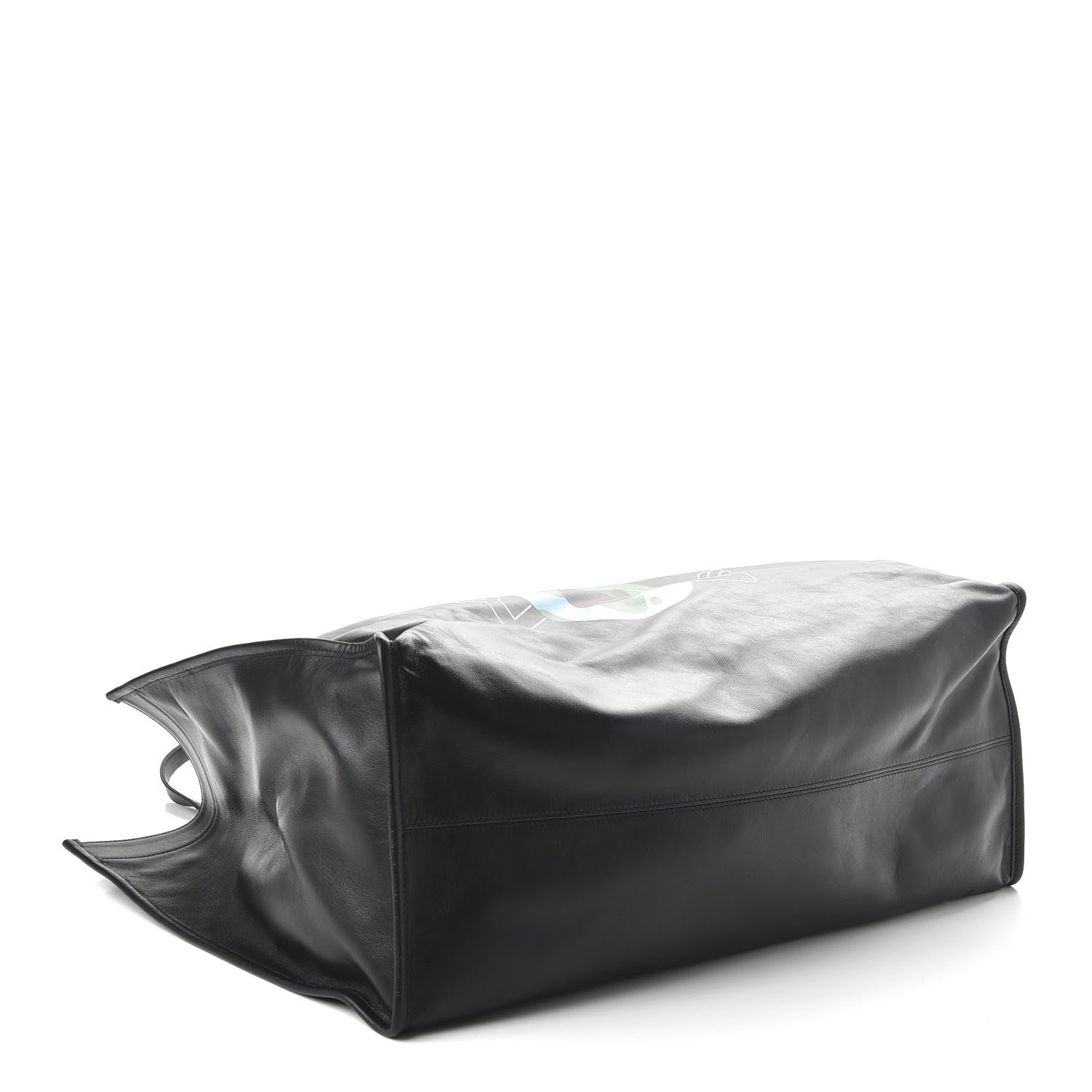 Balenciaga Calfskin You Are The World Market Shopper Tote M Black Multicolor 4 of 9
