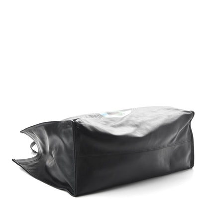 Balenciaga Calfskin You Are The World Market Shopper Tote M Black Multicolor 4 of 9