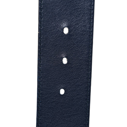 Gucci GG Supreme Monogram Blooms Interlocking G Belt Beige Blue Navy 6 of 8