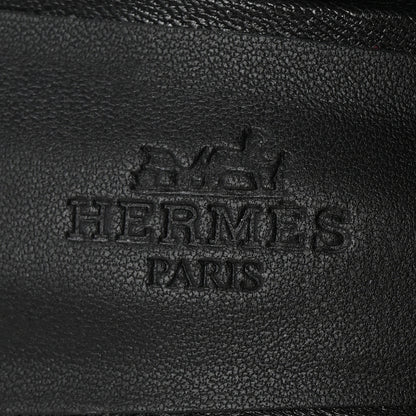 Hermes Goatskin Womens Gisele 60 Mules 37.5 Black 8 of 11