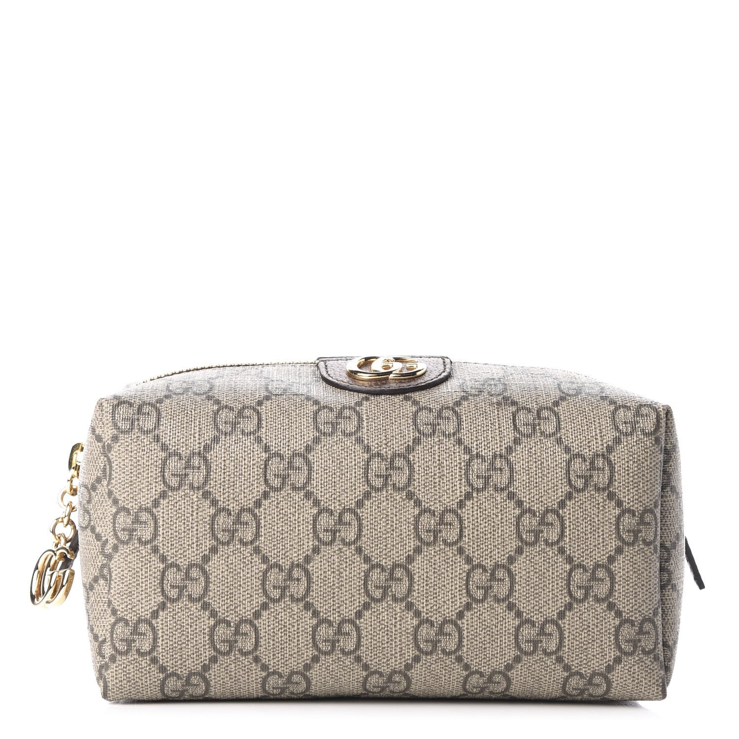 Gucci Soft GG Supreme Monogram Calfskin Medium Ophidia Cosmetic Case Beige Ebony New Acero 1 of 9