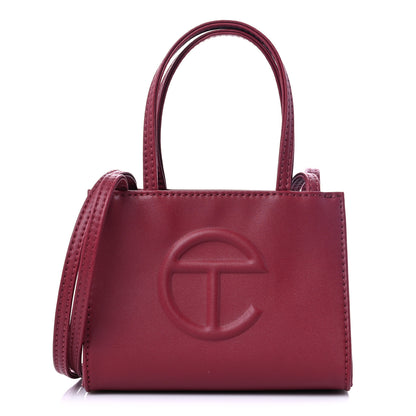 Telfar Vegan Leather Small Shopping Bag Oxblood 1 of 9
