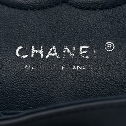 Chanel Lambskin Quilted Medium Double Flap Light Blue 6 of 10