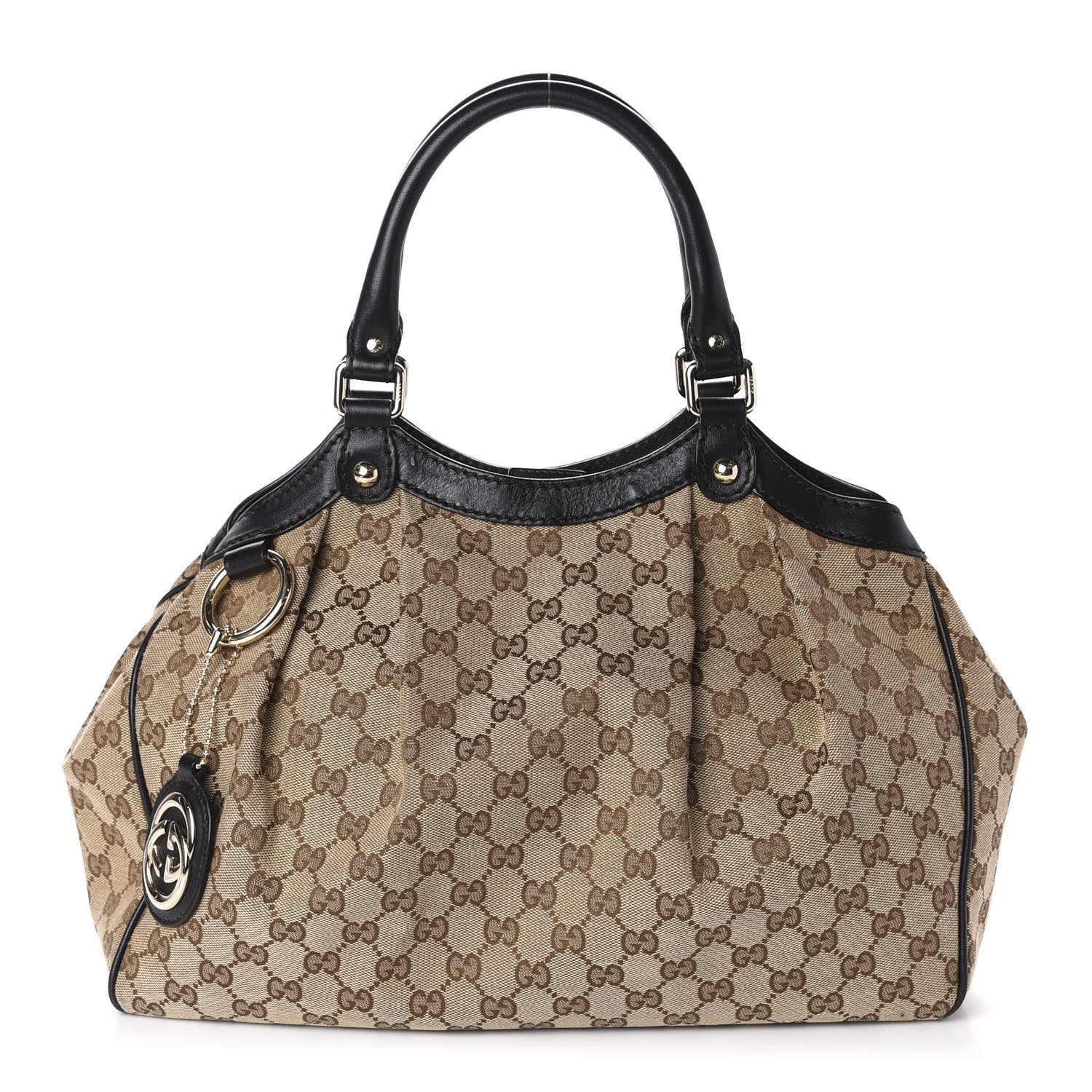 Gucci Monogram Medium Sukey Tote Black 1 of 10