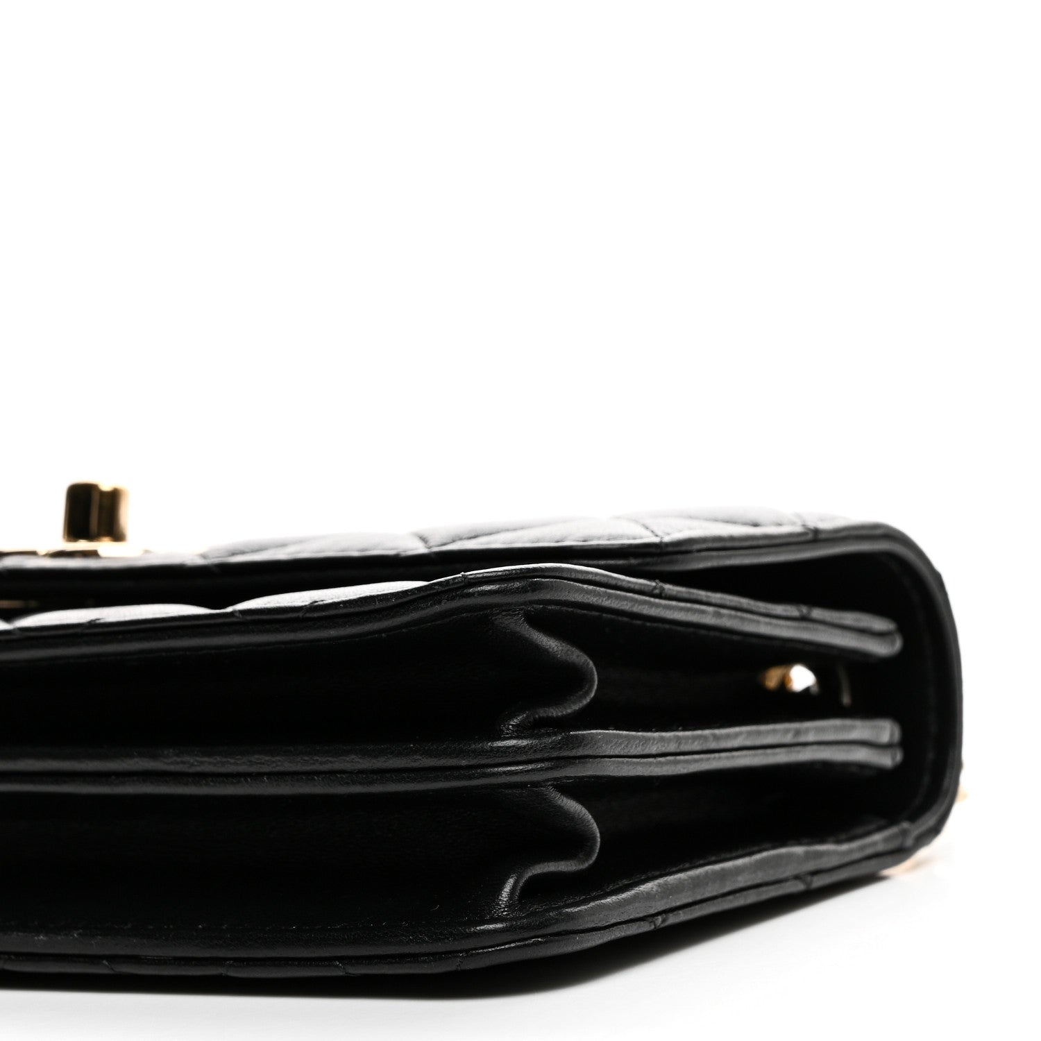 Chanel Lambskin Quilted Trendy CC Dual Handle Clutch With Chain Black 11 of 13