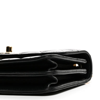 Chanel Lambskin Quilted Trendy CC Dual Handle Clutch With Chain Black 11 of 13
