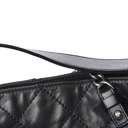 Chanel Iridescent Calfskin Coco Daily Hobo Black 12 of 13