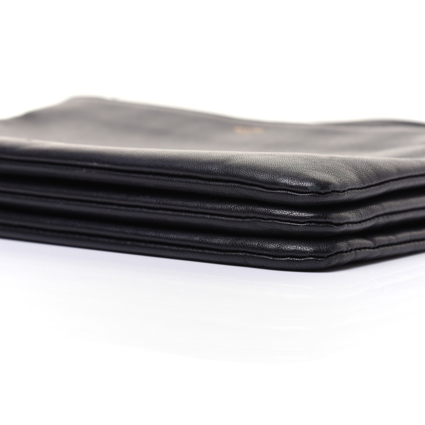 Lambskin Small Trio Crossbody Bag Black