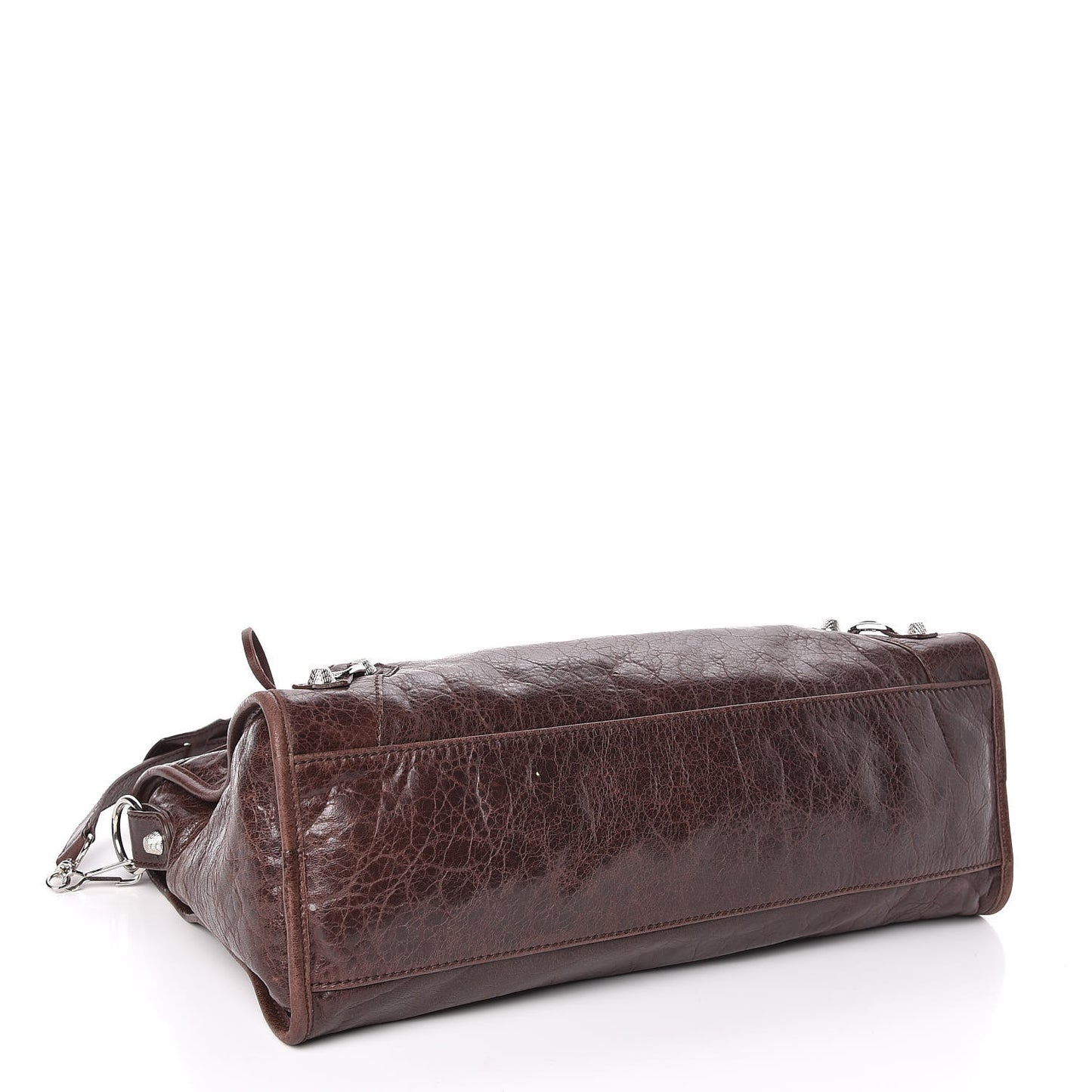 Agneau Giant 12 Silver Hardware City Cigare Fonce