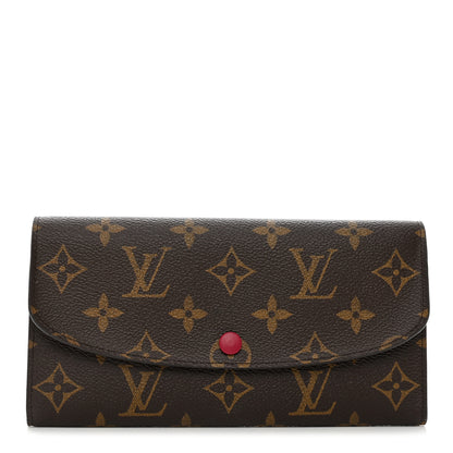 Louis Vuitton Monogram Emilie Wallet Fuchsia 1 of 12