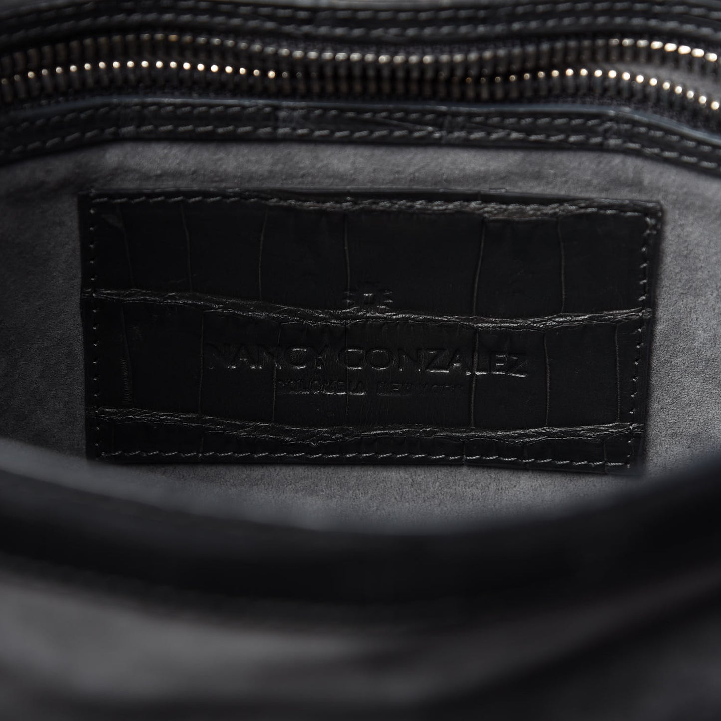 Crocodile Shoulder Bag Grey