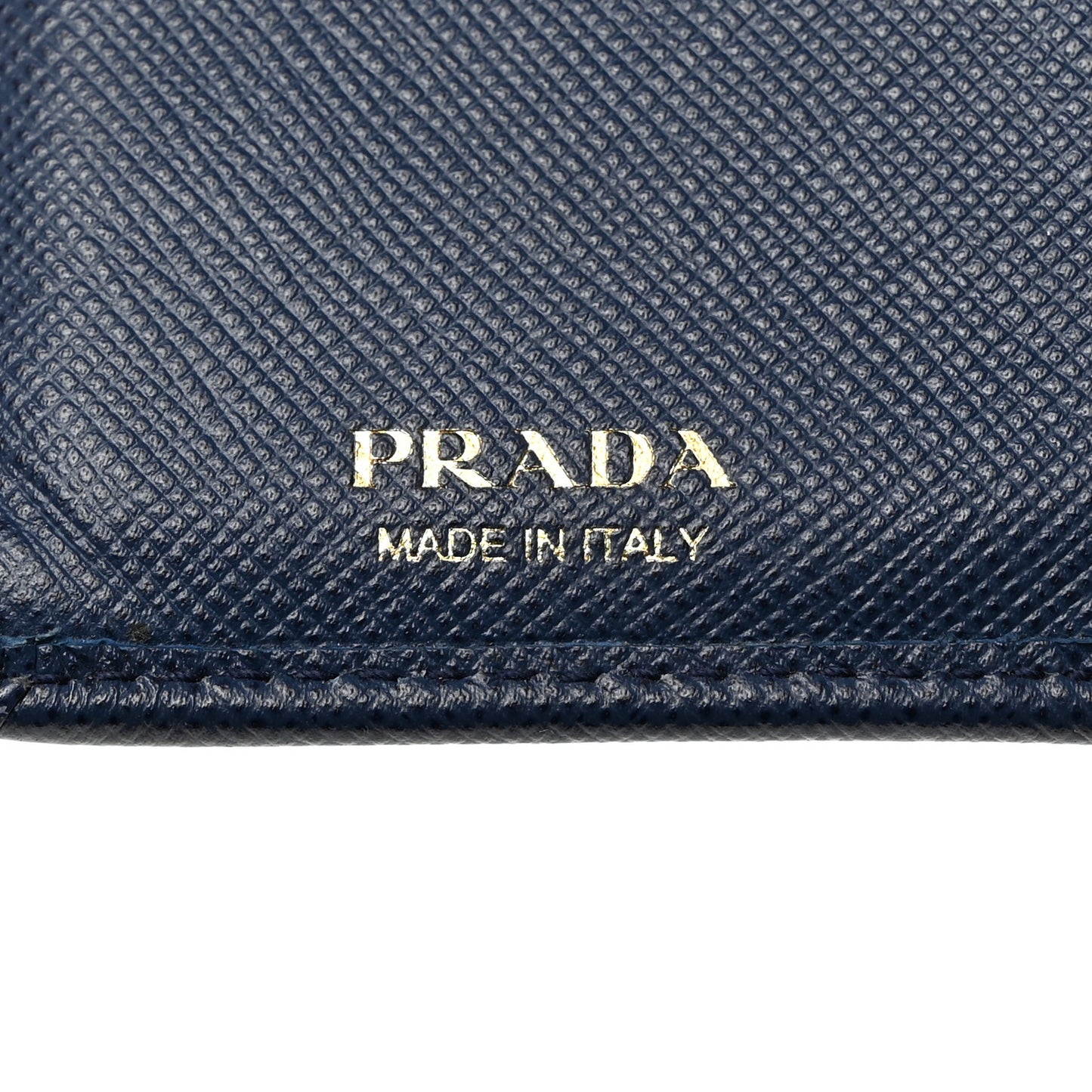 Saffiano Metal Compact Wallet Bluette
