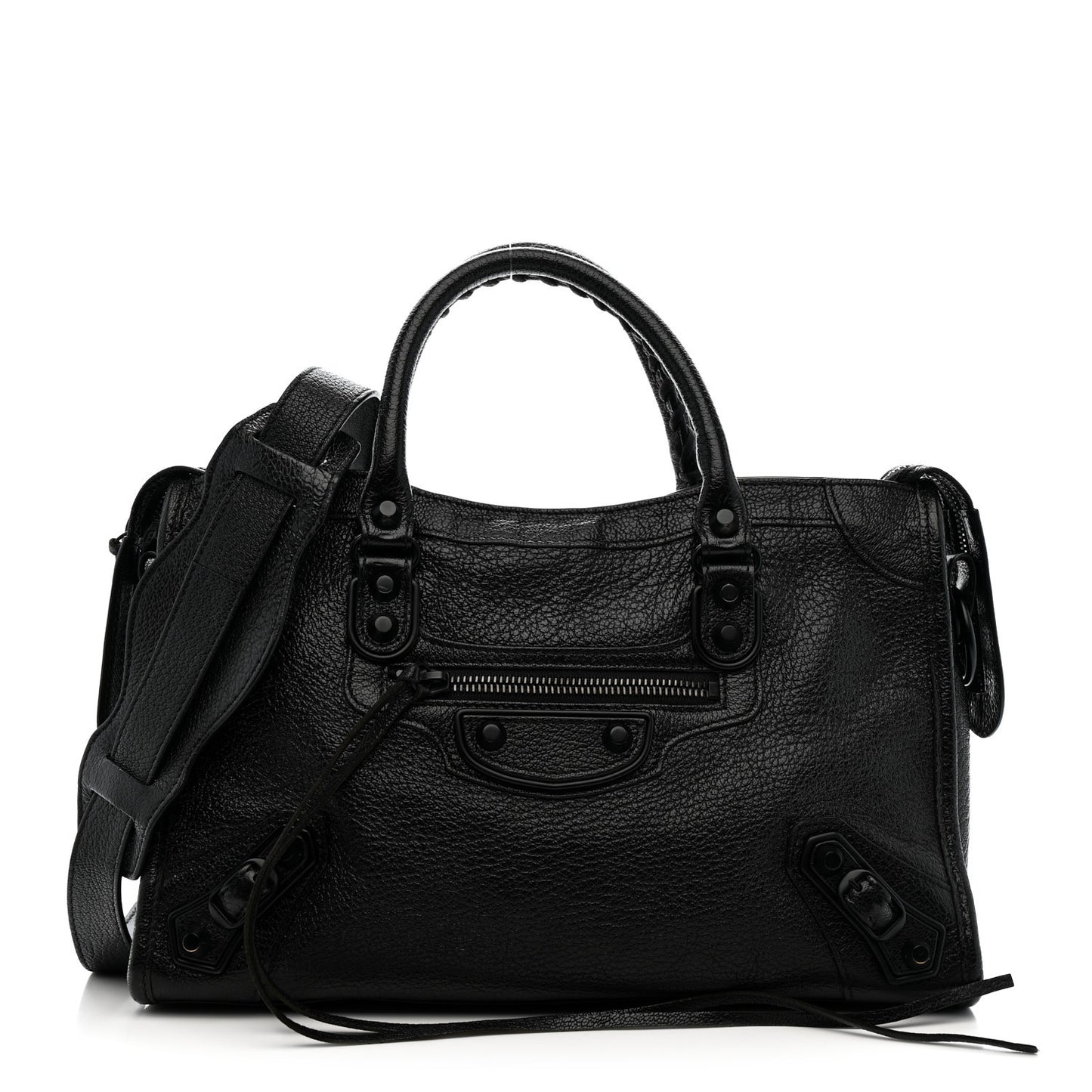 Chevre Black Metallic Edge Hardware S City Black