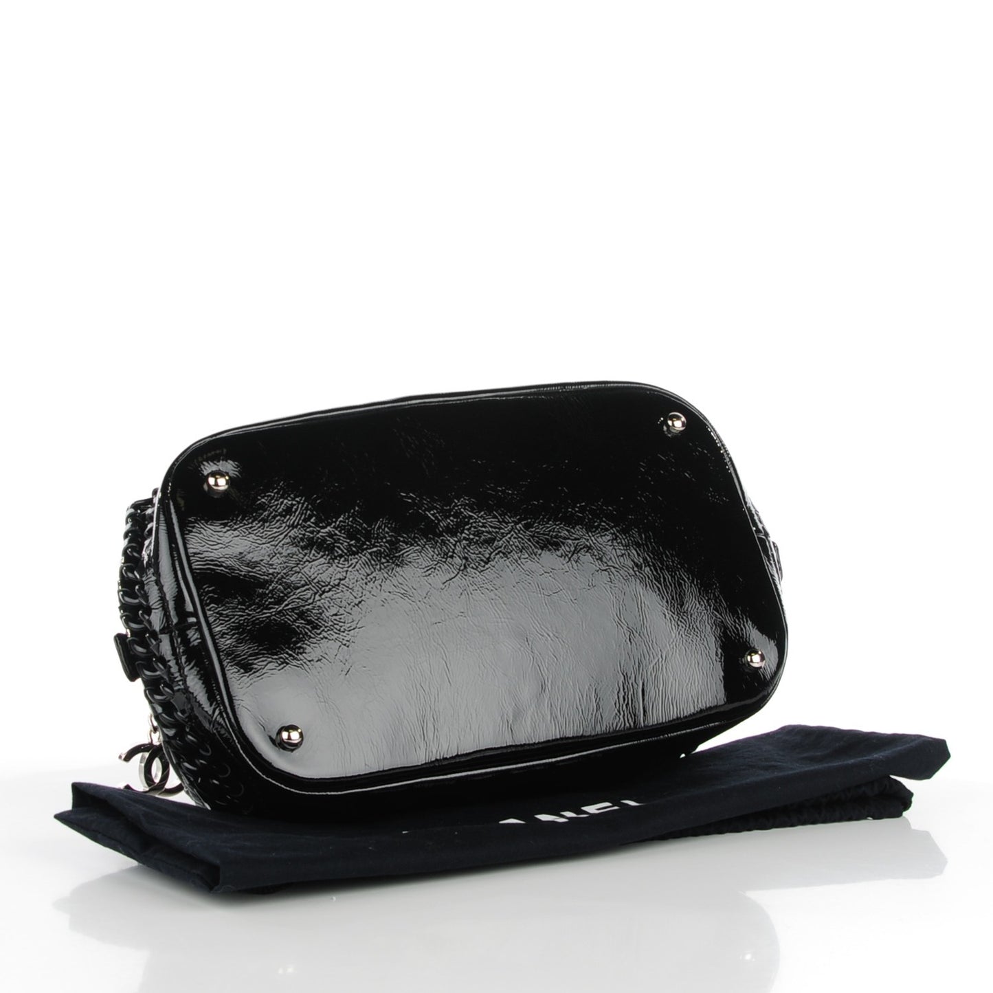 Patent Luxe Ligne Medium Bowler Black