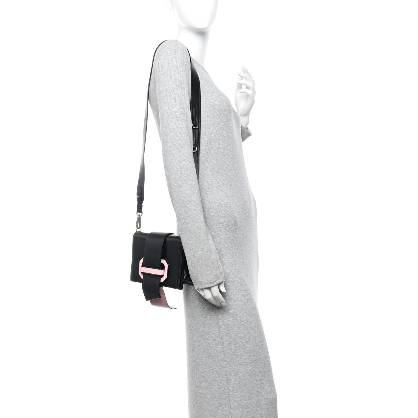 City Calf Plex Ribbon Bag Black Rosa