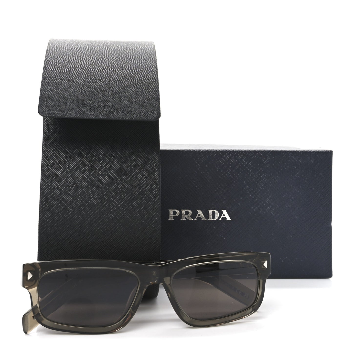 Acetate Rectangular Sunglasses SPR B11 Grey