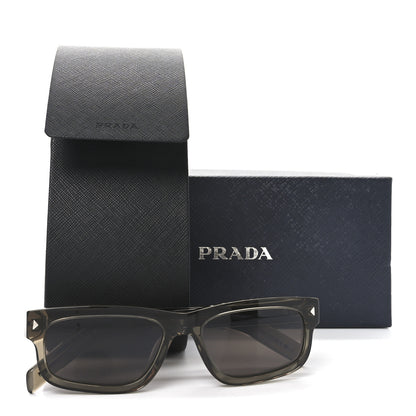 Prada Acetate Rectangular Sunglasses SPR B11 Grey 7 of 7
