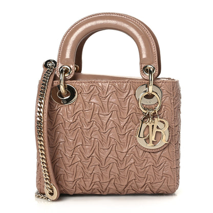 Christian Dior Lambskin Gathered Mini Lady Dior Fard 1 of 8